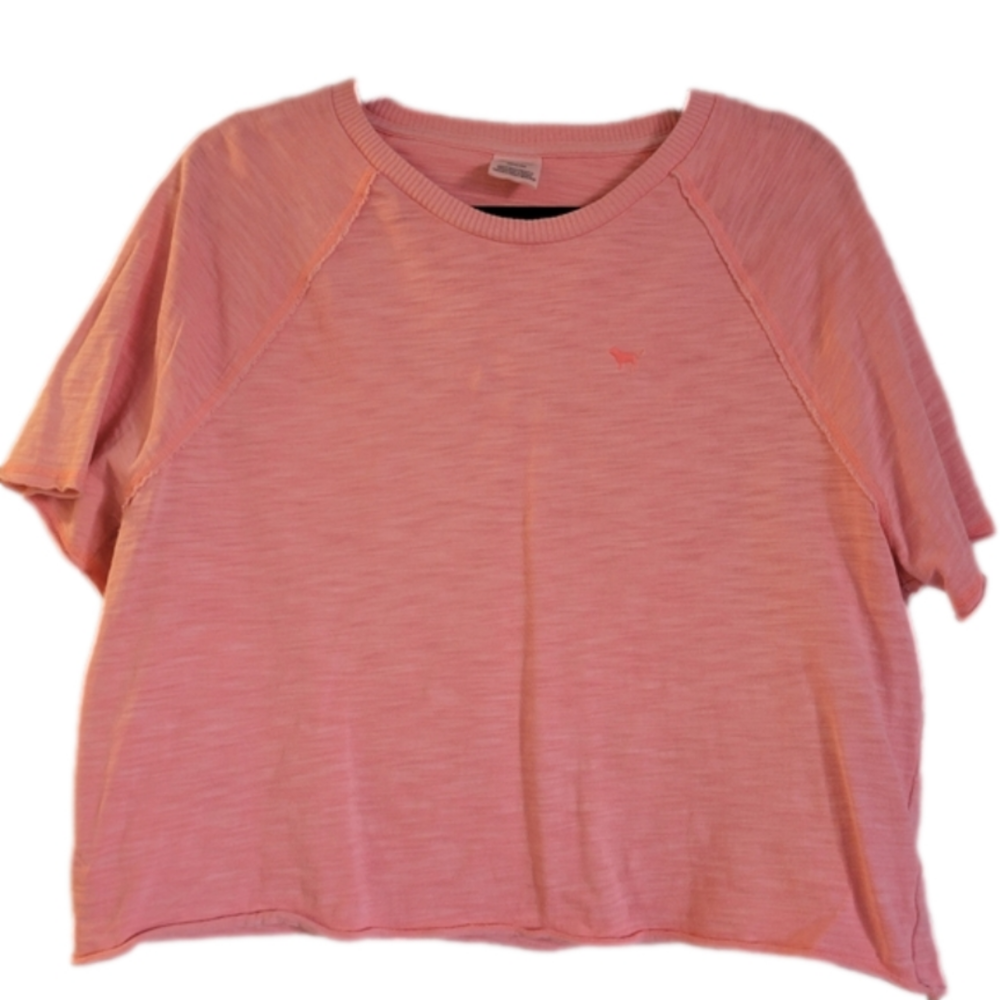 Victoria's Secret PINK Summer Lounge Short Sleeve Crop sz M - Like New